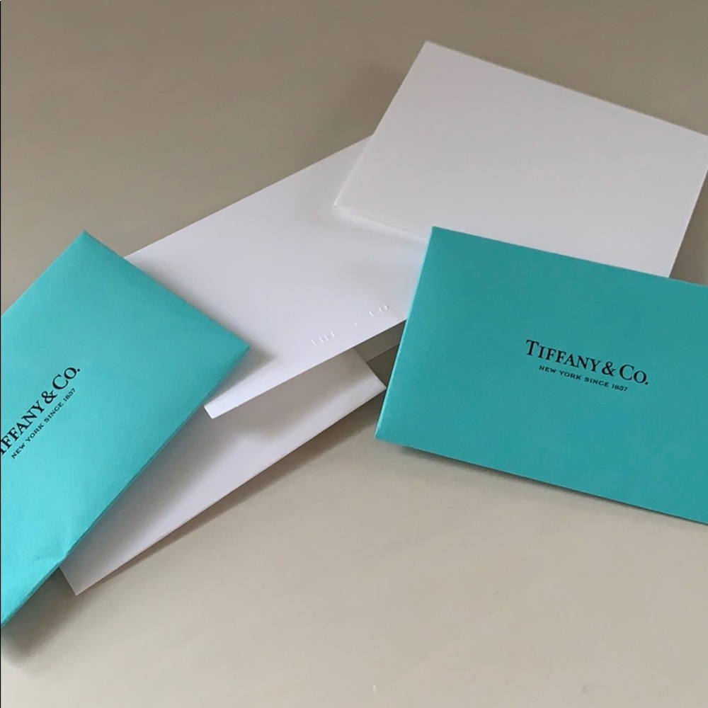 Blank Tiffany & co cards and envelopes